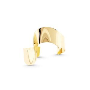 NWT Solch 18kt gold bangle curve bracelet Beamish